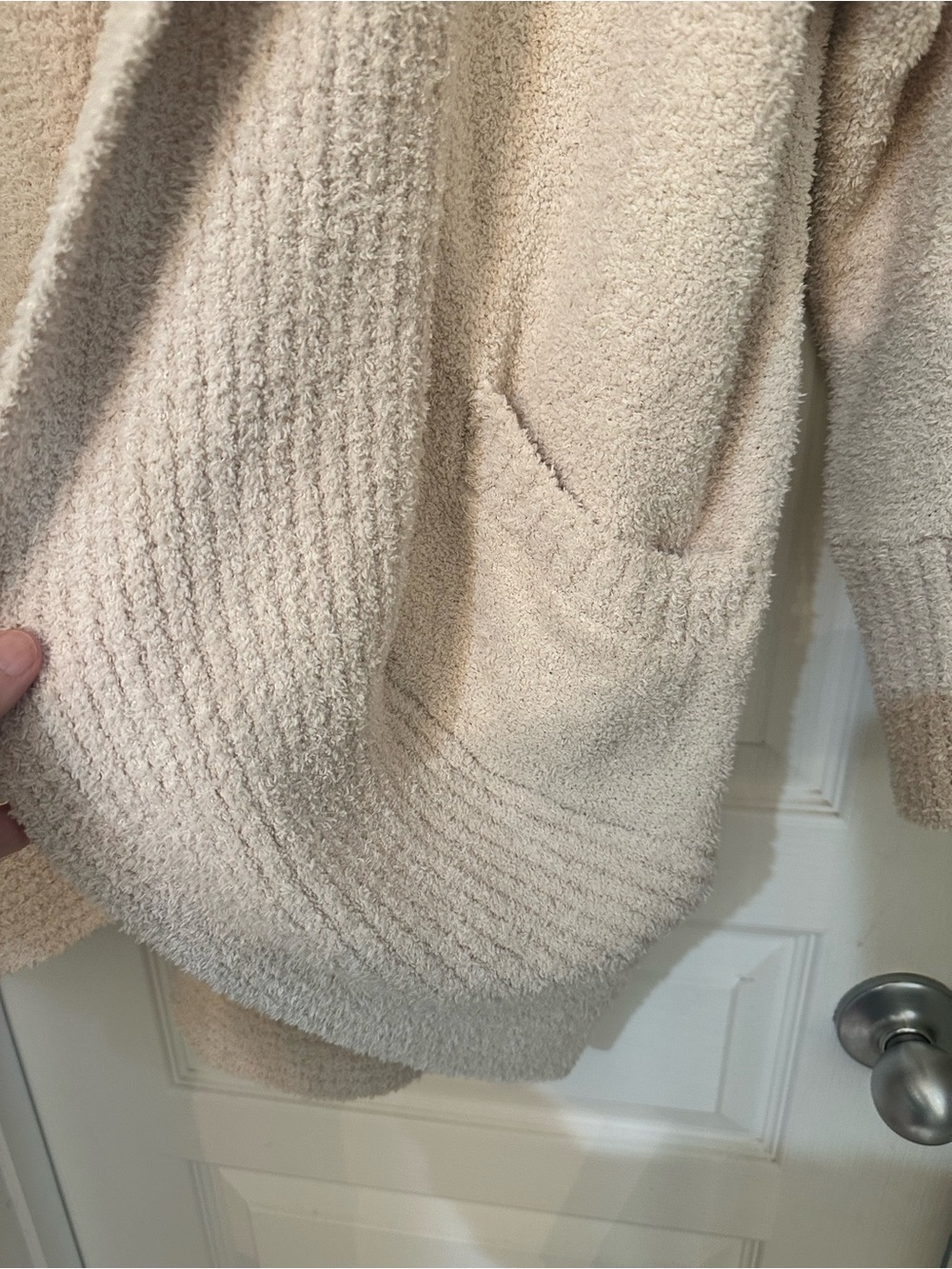 Cupcakes and cashmere Cozy Open-Front Cream Women's Sweater Cardigan medium - Picture 5 of 6